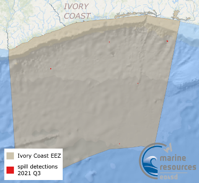 Marine Pollution, Ivory Coast, Jul-Sept 2021.