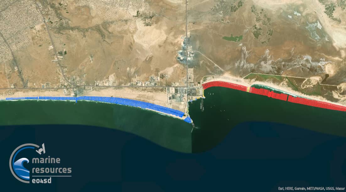 Mauritania shoreline
