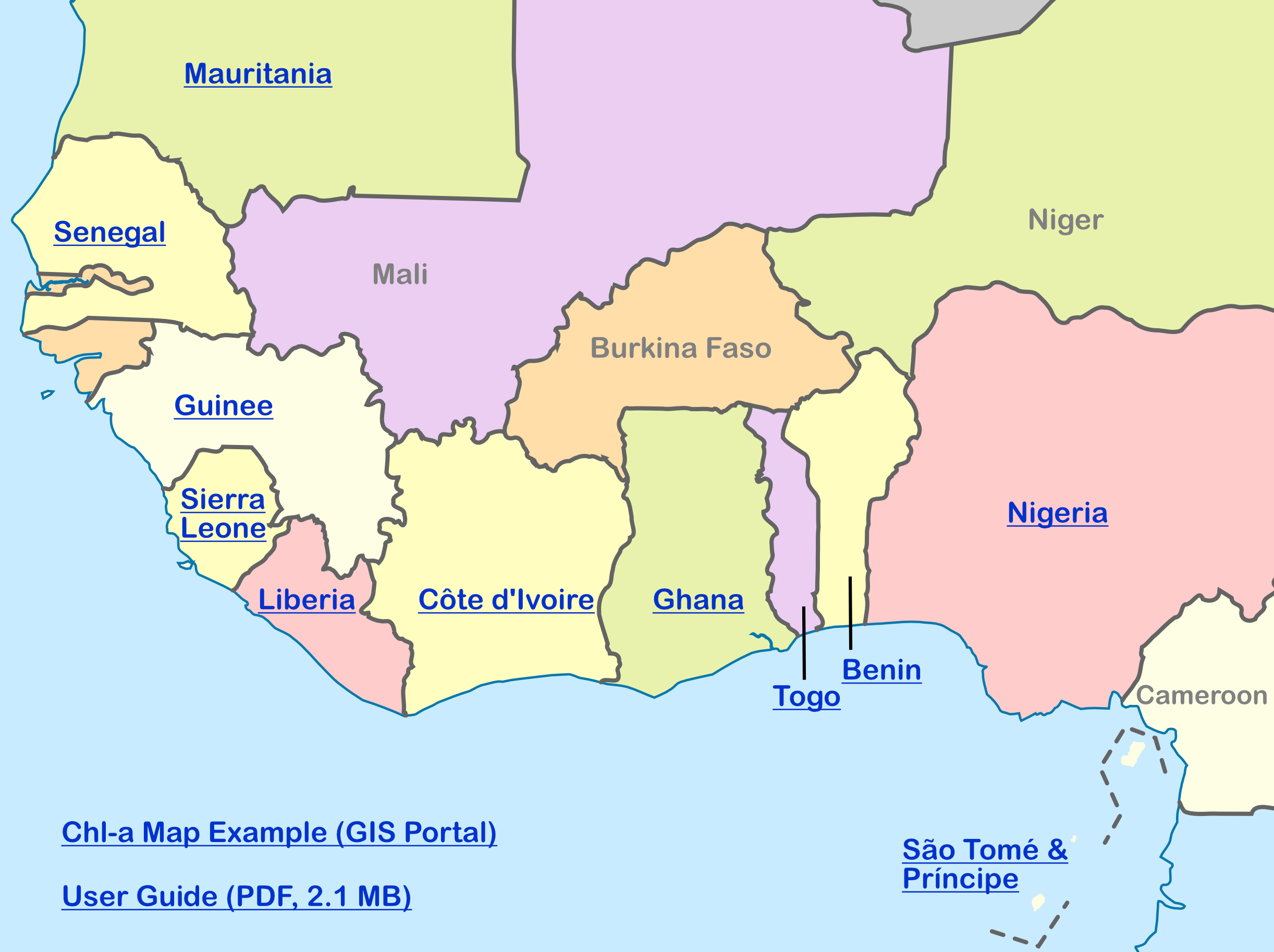 West African Map West Africa Countries GAZHAU